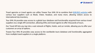 Integration Tour Operators Tour Operators API | Tour API Integration | Tour Software | PPTX