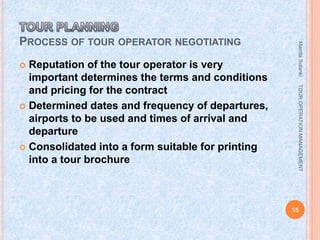Tour Operation Flowchart Tour planning | PPTX