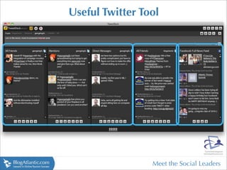 Useful Twitter Tool




                 Meet the Social Leaders
 