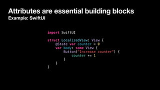 A tour through Swift attributes | PDF