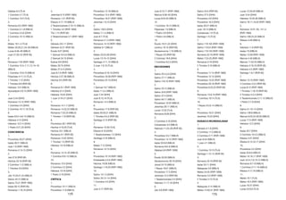 178 179
Juan 8:10,11 (RVR 1960)
Marcos 9:38–40 (DHH)
Lucas 9:54,55 (NBLH)
12.
1 Corintios 16:14 (NBLH)
Filipenses 1:9 (NBLH)
1 Pedro 3:8 (DHH)
1 Pedro 4:8 (NBLH)
13.
Éxodo 18:21,22 (DHH)
Levítico 19:15 (RVR 95)
Deuteronomio 1:16 (NBLH)
1 Reyes 3:9 (RVR 95)
2 Crónicas 19:6 (DHH)
1 Corintios 6:2,3 (DHH)
Decisiones
1.
Salmo 25:4,5,9 (DHH)
Salmo 27:11 (NBLH)
Salmo 143:10 (RVR 1909)
2.
Salmo 25:12 (NBLH)
Salmo 32:8 (RVR 1909)
Salmo 37:4 (DHH)
Salmo 84:11 (NBLH)
Proverbios 10:22 (NBLH)
Jeremías 29:11 (NBLH)
Lucas 12:32 (TLA)
Romanos 8:28 (DHH)
3.
2 Corintios 4:18 (DHH)
Colosenses 3:2 (NBLH)
Hebreos 11:24–26 (RVR 95)
4.
Proverbios 3:5,7 (NBLH)
Proverbios 14:12 (RVR 1960)
Isaías 55:8,9 (NBLH)
Romanos 8:6–9 (NBLH)
Gálatas 6:8 (RVR 1909)
5.
Éxodo 32:26 (NBLH)
Deuteronomio 30:19 (DHH)
Josué 24:15 (NBLH)
1 Reyes 18:21 (NBLH)
Proverbios 17:3 (DHH)
Jeremías 12:3 (RVR 95)
1 Tesalonicenses 2:4 (DHH)
Hebreos 11:17,18 (DHH)
6.
Job 5:8 (RVR 1960)
Salmo 34:5 (RVR 95)
Salmo 37:5 (DHH)
Proverbios 3:6 (DHH)
Proverbios 16:3 (DHH)
Isaías 30:21 (NBLH)
Juan 16:13 (NBLH)
Colosenses 1:9 (TLA)
Santiago 1:5 (TLA)
7.
Salmo 119:105 (RVR 1909)
Salmo 119:24 (RVR 1909)
Salmo 119:133 (RVR 1909)
Números 22:18 (RVR 1909)
Mateo 7:24,25 (RVR 1960)
Romanos 2:18 (DHH)
2 Timoteo 3:16 (NBLH)
8.
Proverbios 11:14 (RVR 1960)
Proverbios 12:15 (DHH)
Proverbios 15:22 (RVR 1909)
Proverbios 20:18 (RVR 1960)
Proverbios 6:22,23 (RVR 95)
9.
Romanos 13:9,10 (RVR 1960)
1 Corintios 16:14 (TLA)
10.
1 Reyes 3:5,9–14 (NBLH)
11.
Proverbios 19:21 (DHH)
Jeremías 10:23 (DHH)
Dudas e incredulidad
1.
Génesis 3:1–6 (DHH)
2 Corintios 11:3 (NBLH)
2 Corintios 2:11 (RVR 1909)
Juan 8:44 (NBLH)
1 Juan 4:1 (NBLH)
2.
1 Corintios 10:13 (TLA)
Santiago 1:12–15 (RVR 95)
3.
Números 23:19 (RVR 95)
Isaías 55:11 (DHH)
Malaquías 3:6 (NBLH)
Mateo 24:35 (RVR 1909)
Romanos 3:3 (RVR 1909)
2 Timoteo 2:13 (TLA)
4.
Malaquías 3:14 (NBLH)
Mateo 14:30,31 (RVR 1960)
Lucas 12:29,30 (NBLH)
Juan 5:44 (DHH)
Hebreos 10:35,36 (NBLH)
Salmo 78:11,19,20 (RVR 1960)
5.
Números 13:31–33; 14:1,2
(RVR 1960)
Salmo 106:24,25 (NBLH)
Efesios 4:29 (NBLH)
6.
Hebreos 11:6 (RVR 95)
Isaías 7:9 (NBLH)
Mateo 13:58 (RVR 1909)
Marcos 4:40 (NBLH)
Marcos 11:22,23 (NBLH)
Hebreos 3:18,19 (RVR 95)
Hebreos 4:2 (RVR 1960)
Santiago 1:6,7 (RVR 95)
7.
Mateo 13:15 (RVR 1960)
2 Corintios 4:3,4 (RVR 95)
Lucas 8:12 (RVR 1960)
1 Timoteo 1:18,19 (RVR 95)
2 Timoteo 4:3,4 (DHH)
2 Tesalonicenses 2:11,12 (NBLH)
1 Pedro 2:7,8 (DHH)
8.
Salmo 51:10–13 (DHH)
Salmo 138:8 (NBLH)
Marcos 9:23,24,28,29 (NBLH)
Lucas 17:5 (RVR 1909)
Hebreos 12:2 (DHH)
9.
Isaías 55:7 (DHH)
2 Corintios 10:4,5 (NBLH)
Efesios 4:27 (DHH)
Efesios 6:13,16,17 (DHH)
10.
Proverbios 3:5 (DHH)
Isaías 55:8,9 (NBLH)
Mateo 16:16,17 (RVR 1909)
Juan 3:3,4,7,9,10,12 (NBLH)
Romanos 8:7–9 (NBLH)
1 Corintios 2:11–16 (NBLH)
Efesios 4:17,18 (NBLH)
11.
Mateo 16:1 (TLA)
Mateo 16:4 (RVR 1960)
Lucas 16:31 (DHH)
Lucas 23:8,9 (TLA)
Gálatas 6:4 (TLA)
1 Corintios 4:7 (TLA)
1 Corintios 13:4 (TLA)
3.
Romanos 8:5 (RVR 1960)
1 Corintios 3:1–8 (NBLH)
1 Corintios 4:5,6 (DHH)
2 Corintios 10:12 (NBLH)
4.
Mateo 18:1–4 (TLA)
Mateo 20:20,21,24–28 (NBLH)
Lucas 9:46–48 (NBLH)
Juan 21:20–22 (RVR 95)
6.
Romanos 7:25 (RVR 1909)
1 Corintios 12:4–7,11,12,14–18
(NBLH)
1 Corintios 15:9,10 (NBLH)
Filipenses 4:11,12 (TLA)
1 Timoteo 1:12 (DHH)
1 Timoteo 6:6 (RVR 95)
Hebreos 13:5 (NBLH)
Apocalipsis 5:9,10 (RVR 1909)
7.
Juan 5:44 (DHH)
Romanos 14:12 (RVR 1960)
1 Corintios 4:5 (DHH)
2 Corintios 10:17,18 (TLA)
8.
Isaías 53:2–4,6–10 (NBLH)
Hebreos 4:15 (DHH)
Hebreos 12:2–4 (DHH)
1 Pedro 2:21,23 (DHH)
Conciencia
1.
Proverbios 20:27 (DHH)
Isaías 30:21 (NBLH)
Juan 1:9 (RVR 1960)
Romanos 2:14,15 (DHH)
2.
Job 27:6 (RVR 95)
Hechos 24:16 (RVR 95)
2 Corintios 1:12 (NBLH)
1 Timoteo 3:9 (DHH)
3.
Job 15:20,21,24 (NBLH)
Salmo 40:12 (NBLH)
Salmo 73:21 (RVR 1960)
Isaías 59:12 (RVR 95)
Romanos 1:18,19 (DHH)
4.
Jeremías 6:15 (RVR 1960)
Romanos 1:21 (RVR 95)
Efesios 4:17–19 (NBLH)
2 Tesalonicenses 2:10–12 (NBLH)
1 Timoteo 4:2 (RVR 1909)
Tito 1:15 (RVR 95)
2 Tesalonicenses 2:7 (RVR 1960)
5.
Génesis 3:6–11 (DHH)
Génesis 42:21 (RVR 95)
Éxodo 9:27 (DHH)
1 Samuel 24:5,6 (NBLH)
2 Samuel 24:10 (DHH)
Esdras 9:6 (DHH)
Mateo 26:75 (DHH)
Mateo 27:3–5 (DHH)
Juan 8:7,9 (RVR 1960)
Hechos 2:37,38 (NBLH)
Hechos 9:5 (RVR 95)
6.
Romanos 8:1 (RVR 1909)
Hebreos 9:14 (DHH)
Hebreos 10:22 (DHH)
1 Juan 3:19–21 (DHH)
7.
Romanos 14:1–7 (DHH)
Romanos 14:22,23 (NBLH)
Romanos 7:22,23 (NBLH)
1 Timoteo 1:19 (RVR 95)
8.
Proverbios 28:1 (RVR 95)
Hechos 4:19,20 (TLA)
Hechos 23:1 (NBLH)
Romanos 9:1 (RVR 95)
Romanos 14:22 (DHH)
1 Timoteo 1:5 (RVR 95)
Hebreos 13:18 (NBLH)
9.
Romanos 14:14–20 (NBLH)
1 Corintios 8:9–13 (NBLH)
10.
Romanos 13:5 (DHH)
2 Corintios 4:2 (DHH)
Hebreos 13:18 (DHH)
1 Pedro 3:16 (DHH)
Crítica
1.
Proverbios 10:11 (NBLH)
Proverbios 11:9 (NBLH)
Proverbios 12:18 (NBLH)
Proverbios 15:4 (RVR 1960)
Proverbios 18:21 (RVR 1909)
Jeremías 1:9,10 (DHH)
2.
Salmo 130:3 (DHH)
Mateo 7:1–5 (NBLH)
Juan 8:7 (TLA)
Romanos 2:1,3 (RVR 1960)
Romanos 14:10 (RVR 1960)
Gálatas 6:1 (NBLH)
3.
Mateo 23:24,28 (DHH)
Lucas 13:13–15 (DHH)
Santiago 4:11,12 (NBLH)
3 Juan 1:9,10 (TLA)
4.
Proverbios 6:16,19 (DHH)
Proverbios 16:28 (RVR 1909)
Proverbios 22:10 (DHH)
5.
1 Samuel 16:7 (NBLH)
Isaías 11:3,4 (NBLH)
Juan 7:24 (DHH)
Juan 8:15,16 (TLA)
Romanos 14:4 (NBLH)
6.
Proverbios 17:9 (RVR 95)
Isaías 29:20,21 (NBLH)
1 Timoteo 6:4,5 (RVR 95)
Santiago 2:13 (RVR 95)
7.
Romanos 15:30 (TLA)
Efesios 6:18 (DHH)
1 Tesalonicenses 1:2 (DHH)
Santiago 5:16 (NBLH)
8.
Mateo 7:12 (DHH)
Romanos 14:13 (DHH)
9.
Proverbios 10:19 (RVR 1960)
Eclesiastés 5:2,6 (RVR 1960)
Hechos 19:36 (NBLH)
Santiago 1:19,20 (RVR 1960)
10.
Salmo 15:1,3 (DHH)
Salmo 34:12–14 (DHH)
1 Corintios 4:5 (DHH)
11.
Juan 3:17 (RVR 95)
 