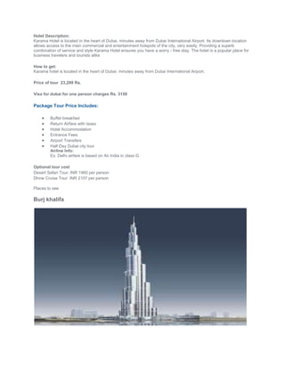 Tour to burj khalifa