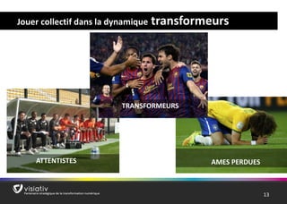 13 
ATTENTISTES 
AMES PERDUES 
TRANSFORMEURS 
Jouer collectif dans la dynamiquetransformeurs  