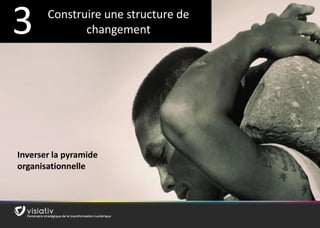 22 
Construire une structure de changement 
3 
Inverser la pyramide organisationnelle  