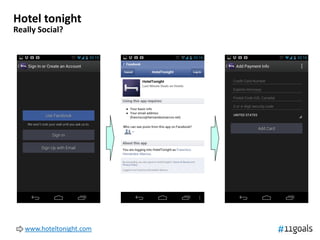 Hotel tonight
Really Social?




   www.hoteltonight.com
 