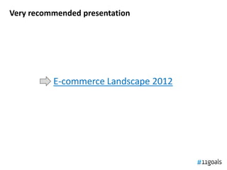 Very recommended presentation




          E-commerce Landscape 2012
 