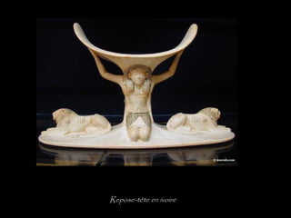 Repose-tête en ivoire
 
