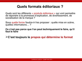 Le Télégramme Les nouvelles facettes du journalisme IFRA - 2008-2009Conférence LabCom - Cyrille Frank 2013
Qualité versus ...