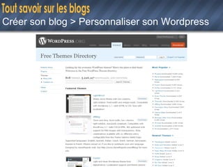 Créer son blog > Personnaliser son Wordpress 