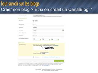 Créer son blog > Et si on créait un CanalBlog ? 