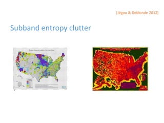 Subband entropy clutter
[Jégou & Deblonde 2012]
 