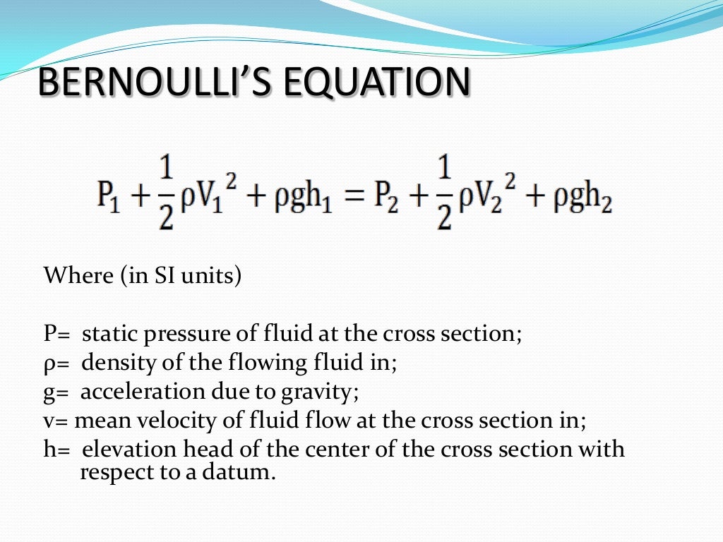 bernoulli principle