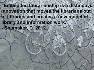 Toward a Sustainable Embedded Librarian Program | PPTX