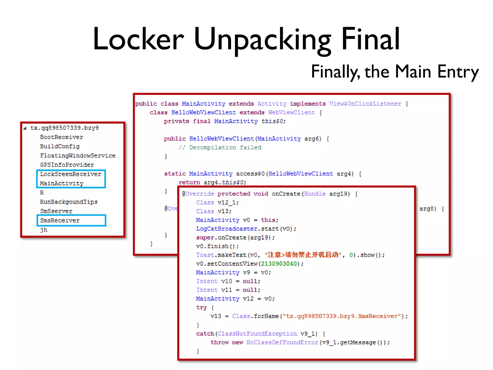 Locker Unpacking Final
Finally, the Main Entry
 