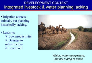 Toward a LWP assessment methodology: a contribution to the Karkheh CPWF workshop