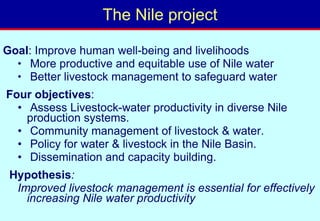 Toward a LWP assessment methodology: a contribution to the Karkheh CPWF workshop