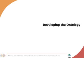 Developing the Ontology 