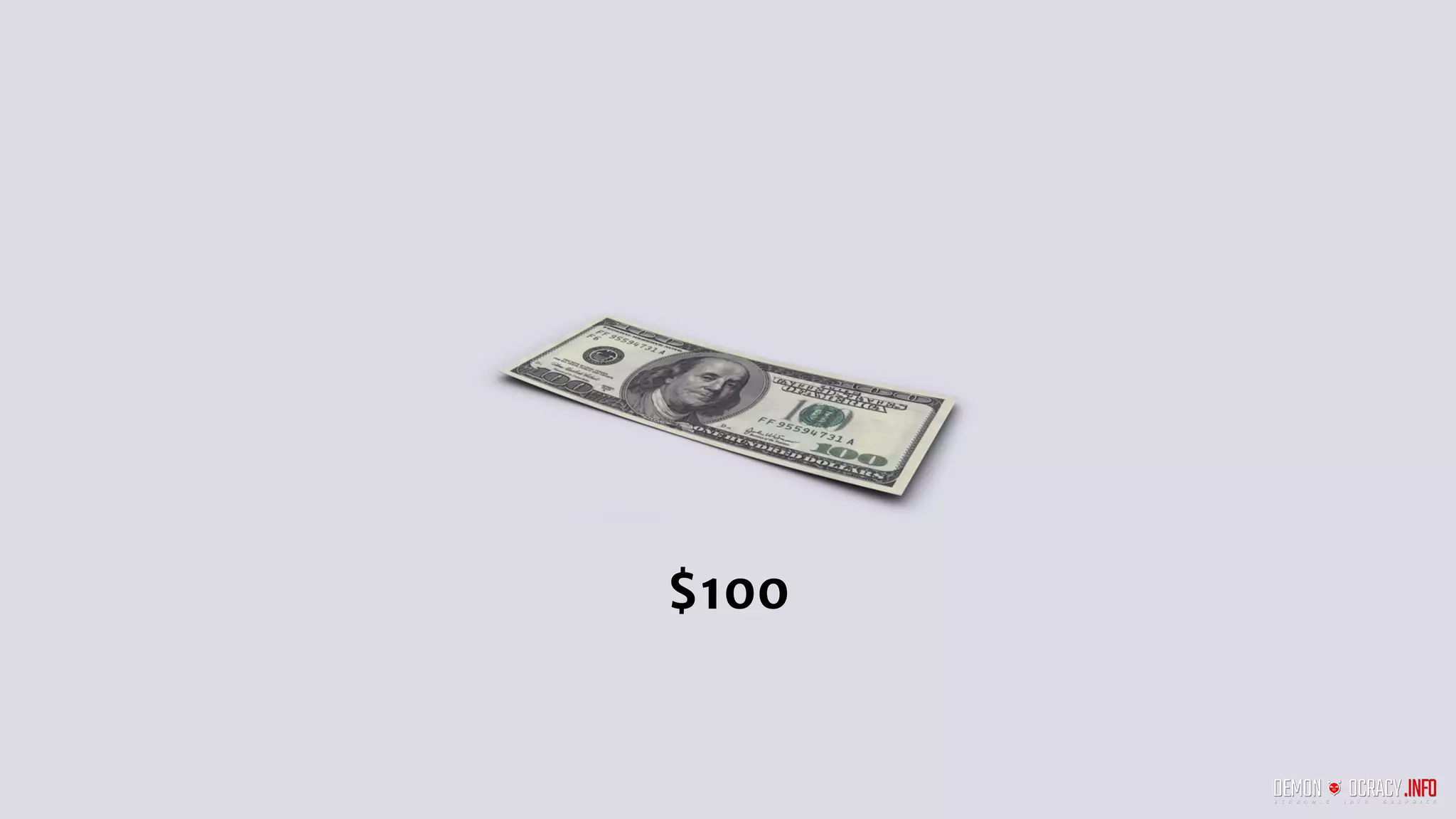 $100
 