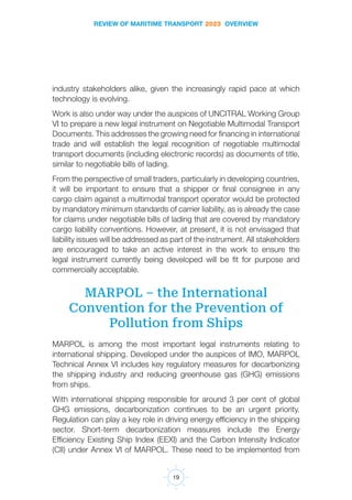 Towards a green and just transition - REVIEW OF THE MARITIME TRANSPORT ...