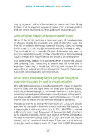 Towards a green and just transition - REVIEW OF THE MARITIME TRANSPORT ...