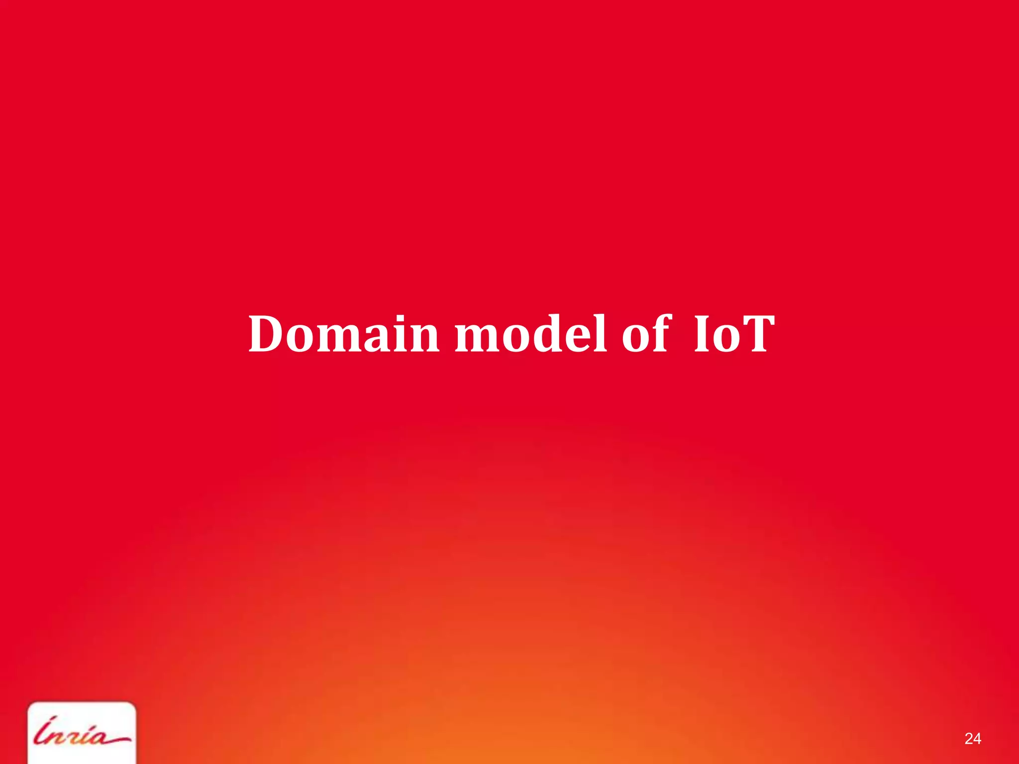 Domain model of IoT




                      24
 