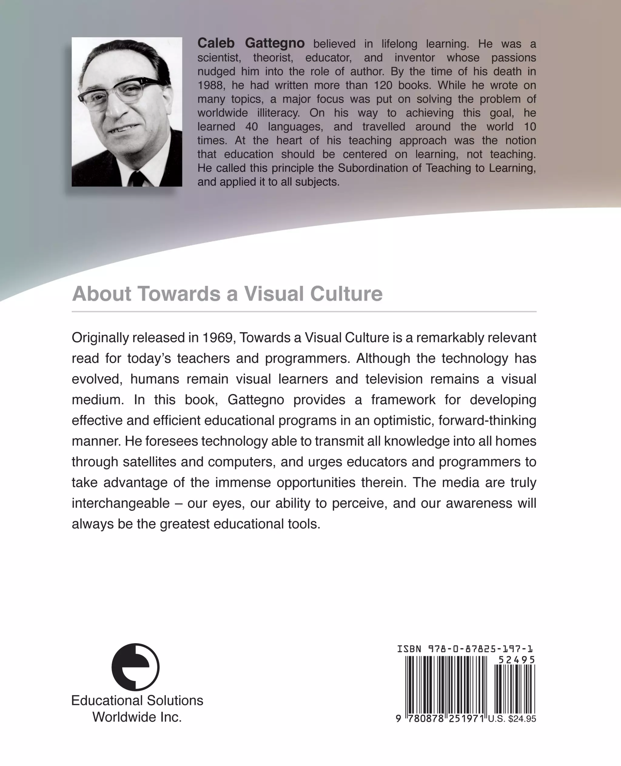 Towards a Visual Culture by Caleb Gattegno