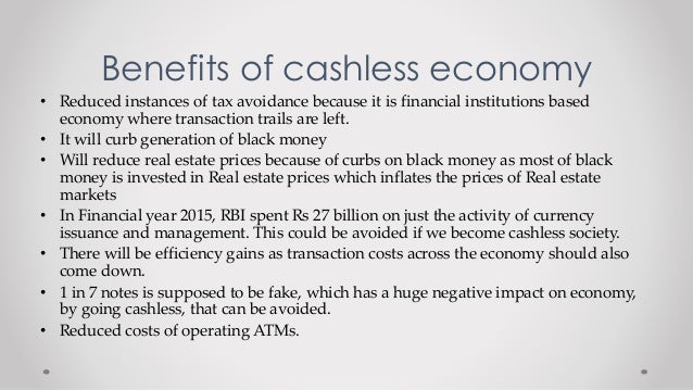 Towards Cashless Economy