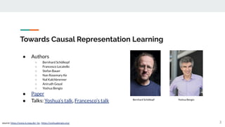 Towards Causal Representation Learning | PDF