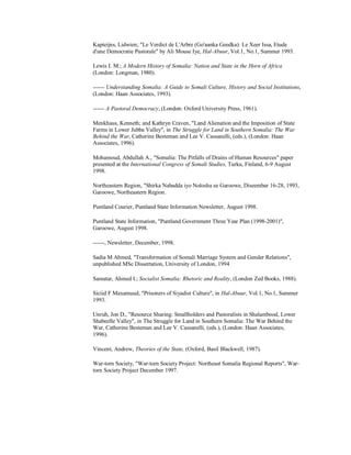 Towards Decentralisation Structures Puntland Experiment