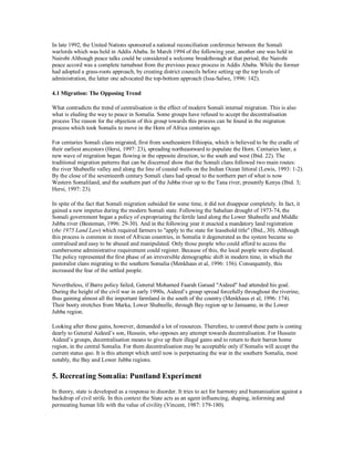 Towards Decentralisation Structures Puntland Experiment