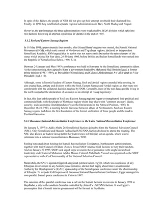 Towards Decentralisation Structures Puntland Experiment