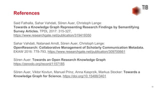 Towards an Open Research Knowledge Graph