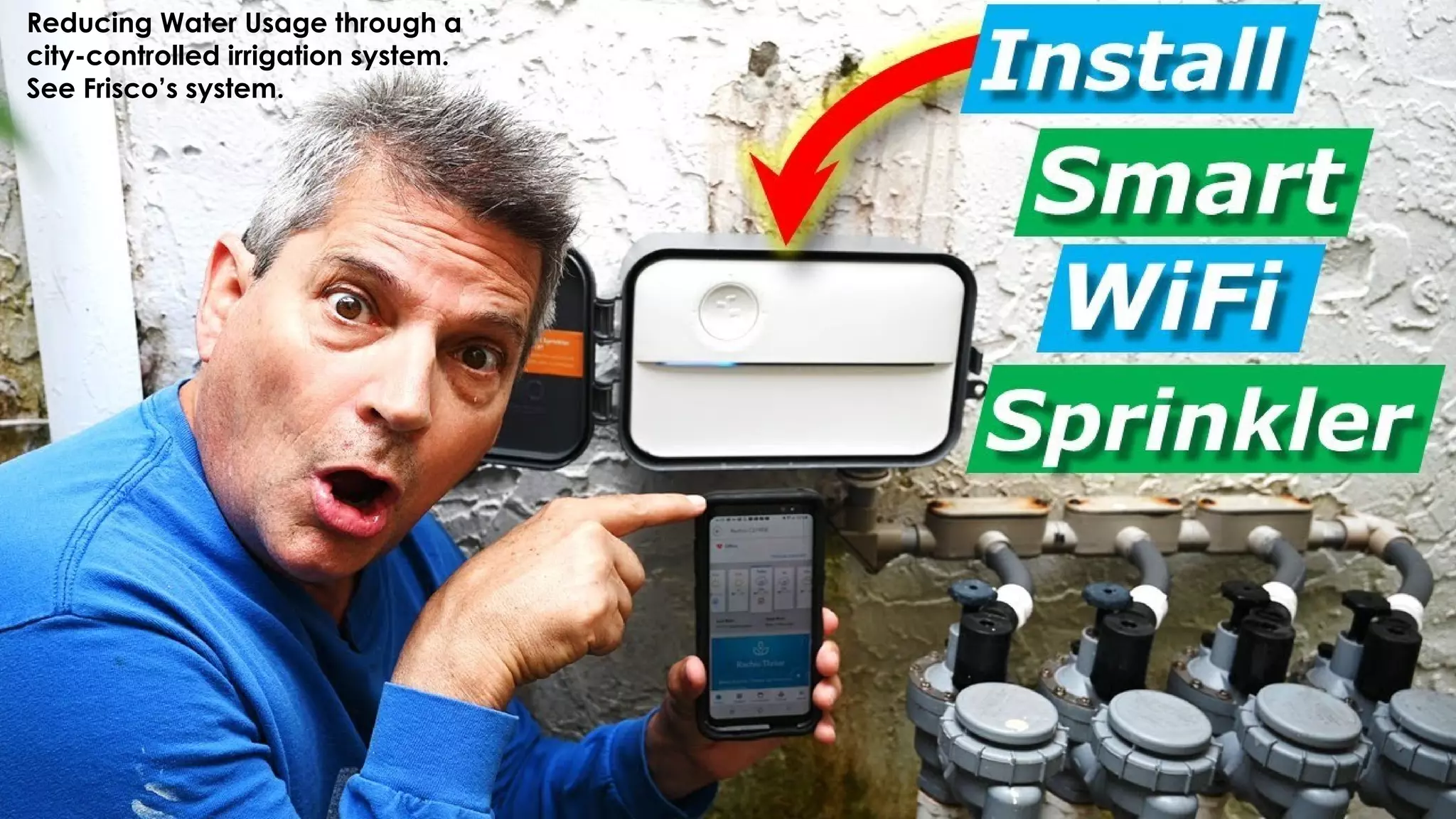 Reducing Water Usage through a
city-controlled irrigation system.
See Frisco’s system.
 