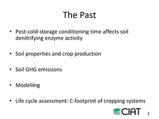 Towards smarter agricultural systems: past, present and envisaged future soils research