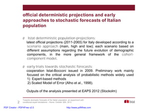 F. Billari, G. Corsetti, R. Graziani, M. Marsili, E. Melilli ...