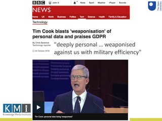 "deeply personal … weaponised
against us with military efficiency"
 