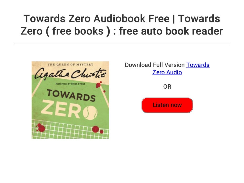 towards zero book towards zero book