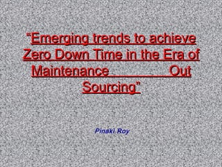 Towards zero downtime | PPT