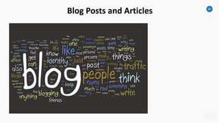26
Blog Posts and Articles
 