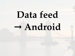 Data feed
Android→
 
