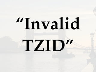 “Invalid
TZID”
 