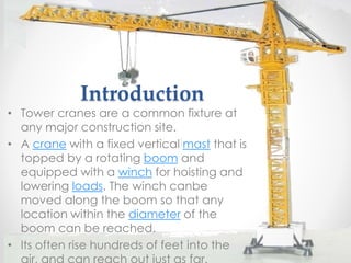 Tower crane | PPTX