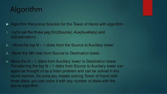 Tower of Hanoi presentation | PPTX