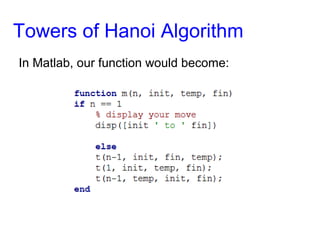 Towers Hanoi Algorithm | PPT