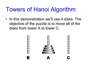 Towers Hanoi Algorithm | PPT | Computing | Technology & Computing