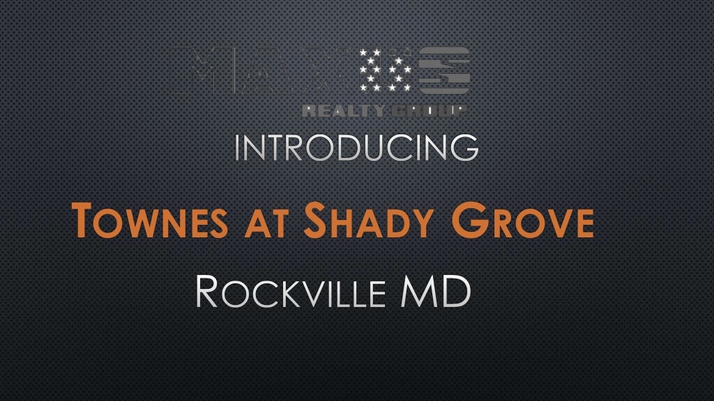 Townes At Shady Grove Metro 36 Luxury Townhomes Across Shady Grove Metro