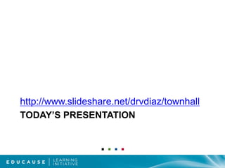 Today’s Presentationhttp://www.slideshare.net/drvdiaz/townhall