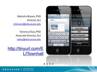 Join ELIJoin a planning or advisory committeeSubmit a proposal to an ELI eventFacilitate a conference discussion sessionReview proposalsServe as a mentor to others Talk to us about your ideas