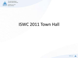 ISWC 2011 Town Hall
 