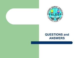 QUESTIONS and
ANSWERS

 